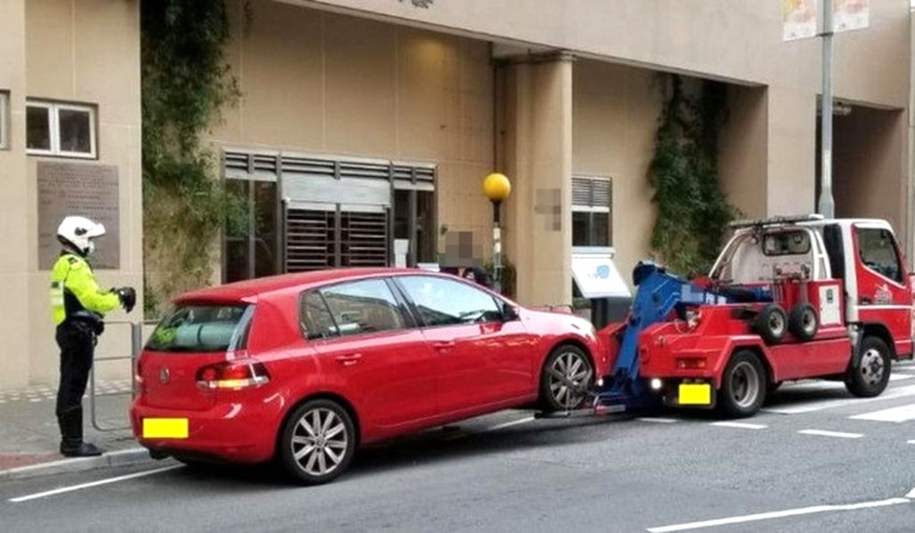 東九龍總區打擊違例泊車。資料圖片