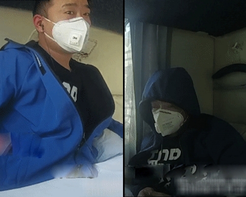 鄭州女子(右)與男友王某(左)吵架,報警指王某患新冠肺炎,引起恐慌兼浪費警力。(網圖)