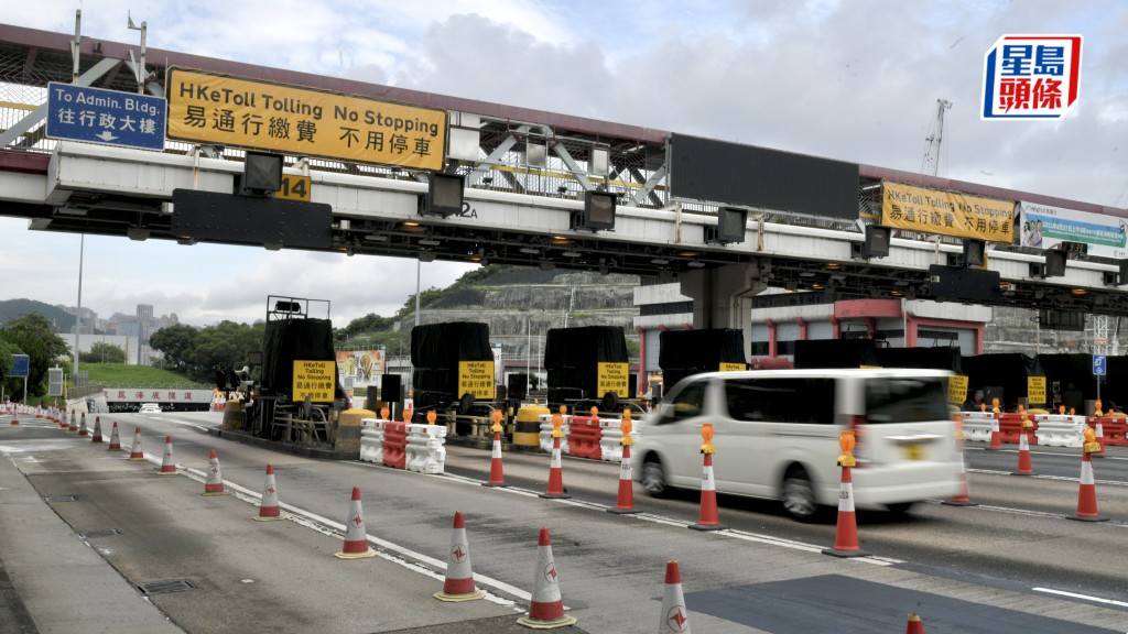 東區海底隧道交通大致暢順。陳浩元攝