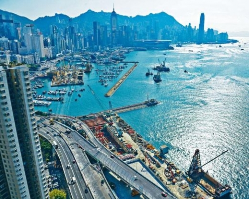 中環灣仔繞道最快年底通車。資料圖片