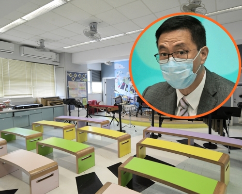 楊潤雄(細圖)指下學年公營學校新教師需通過《基本法》測試。資料圖片