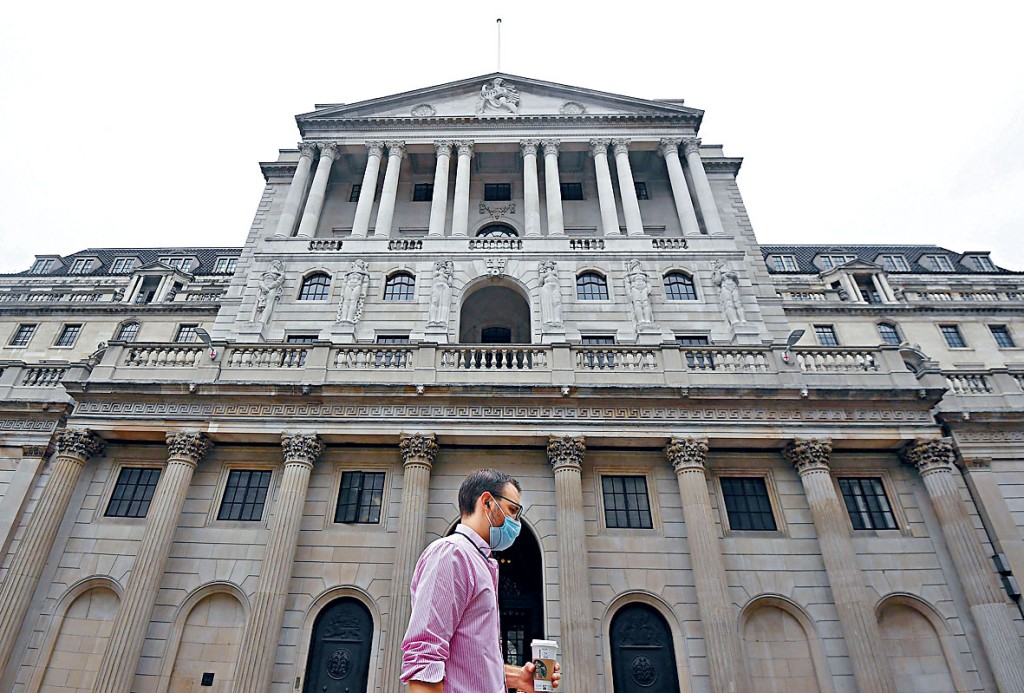 英國央行據報正與銀行磋商，令銀行或可以向股東派息。