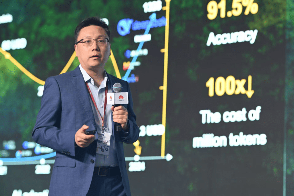 程劍表示,星河AI網絡設備內置AI算力,可實現精准即時的業務感知。 程劍表示,星河AI網絡設備內置AI算力,可實現精准即時的業務感知。