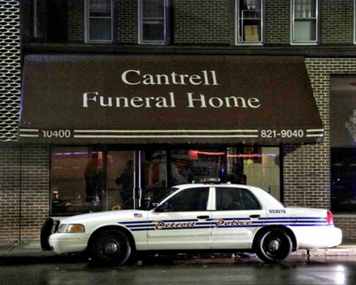 美國密歇根州底特律的康特瑞爾殯儀館。AP