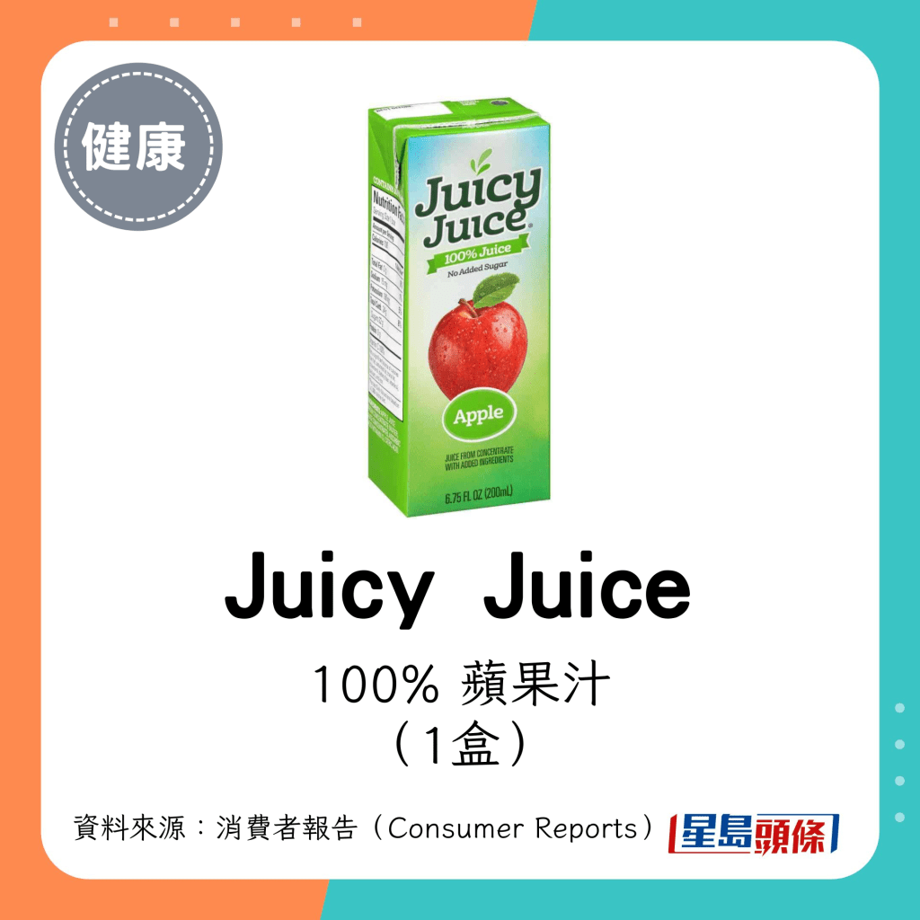 Juicy Juice 100% 蘋果汁（1盒）