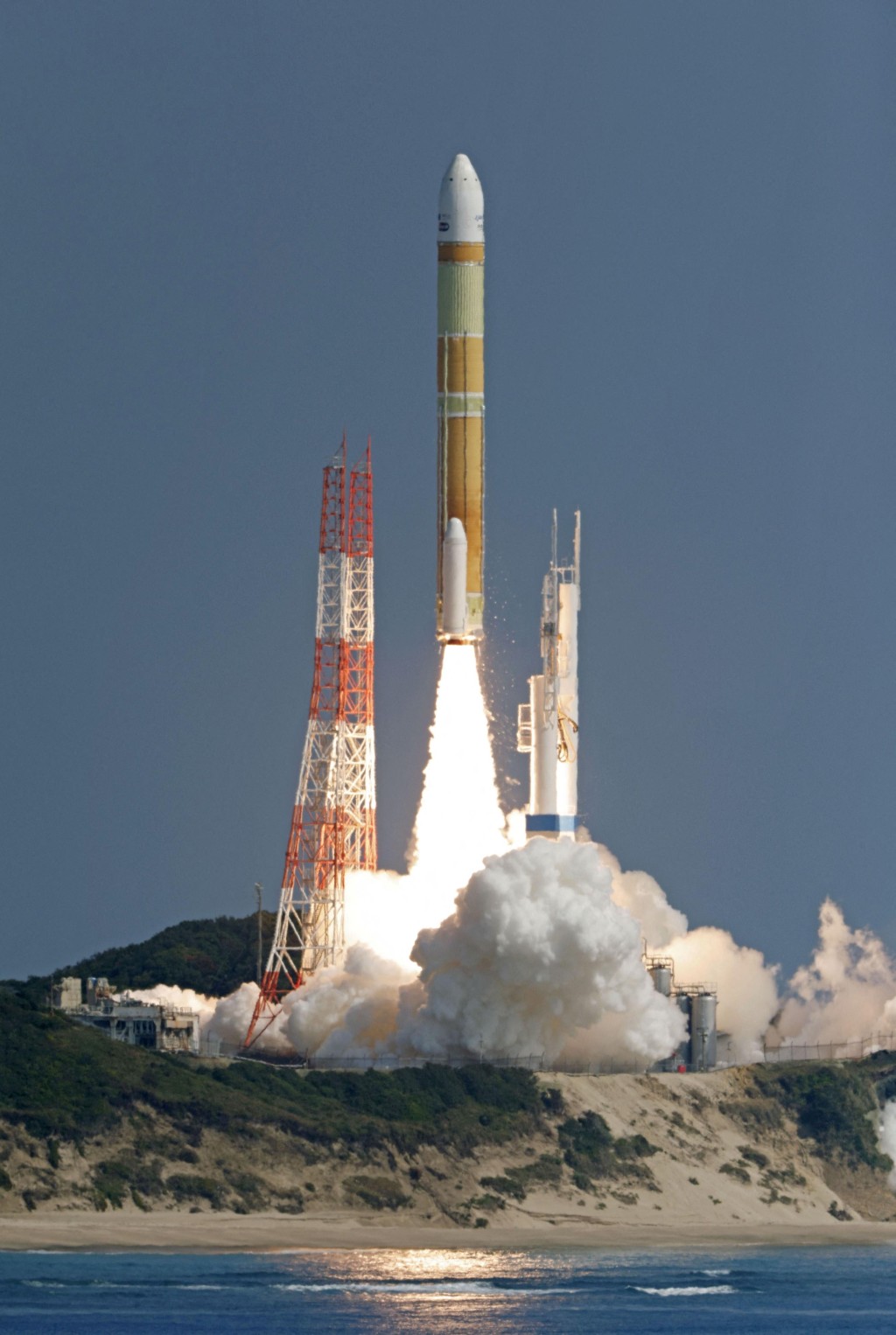 H-3火箭此前在2月17日嘗試進行首飛。 REUTERS