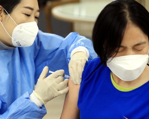 南韓逾一千萬人已接種新冠疫苗。新華社資料圖片