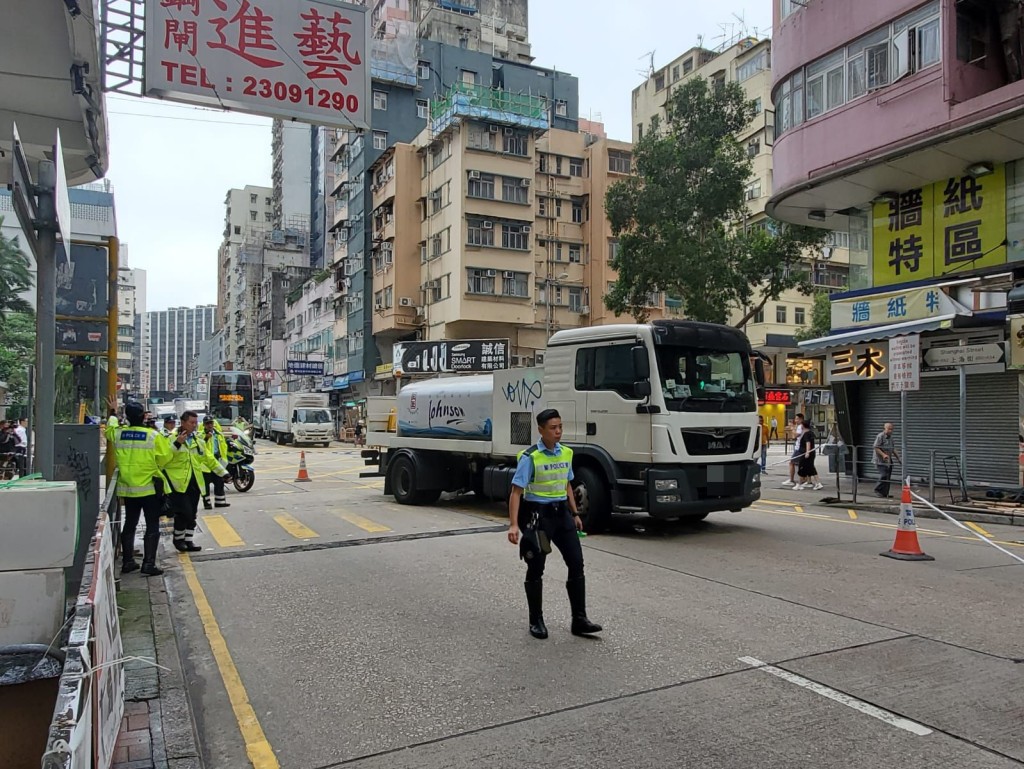 涉事洗街車。