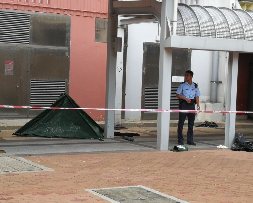警方封鎖現場調查。梁國峰攝