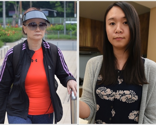 狗主女子崔煥好(左)及文思慧(右)。