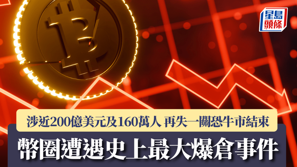 幣圈遭遇史上最大爆倉事件 涉近200億美元及160萬人 再失一關恐「牛市結束」