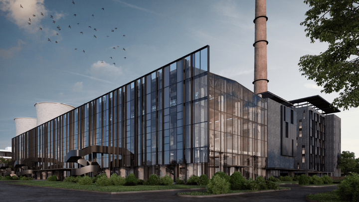 剛在今日開幕的北京首鋼園香格里，由舊發電廠改造而成，瀰漫工業風。