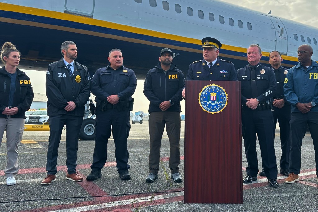 加國警方公布韋丁落網的消息。美聯社