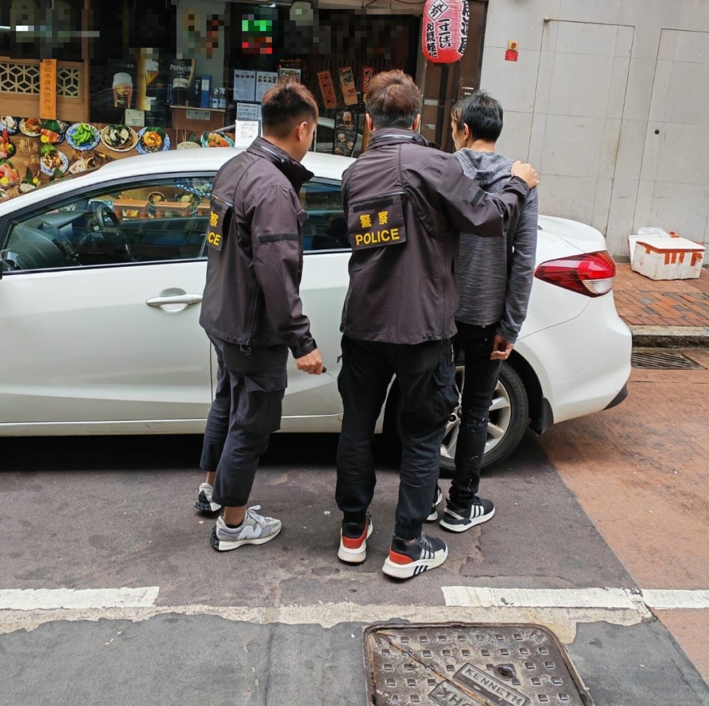 警方事隔3日拘捕3名男子。警方圖片