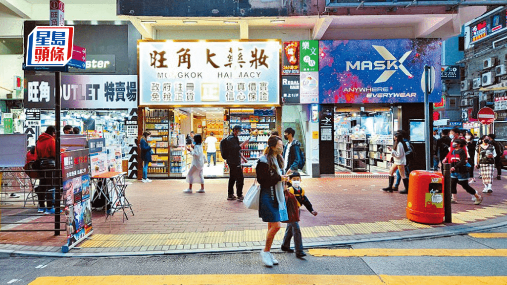 旺角西洋菜南街舖月租24萬 體育用品店進駐 高峰期租金近百萬