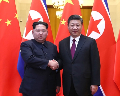 金正恩指朝中友好關係將推高至戰略水平。新華社資料相