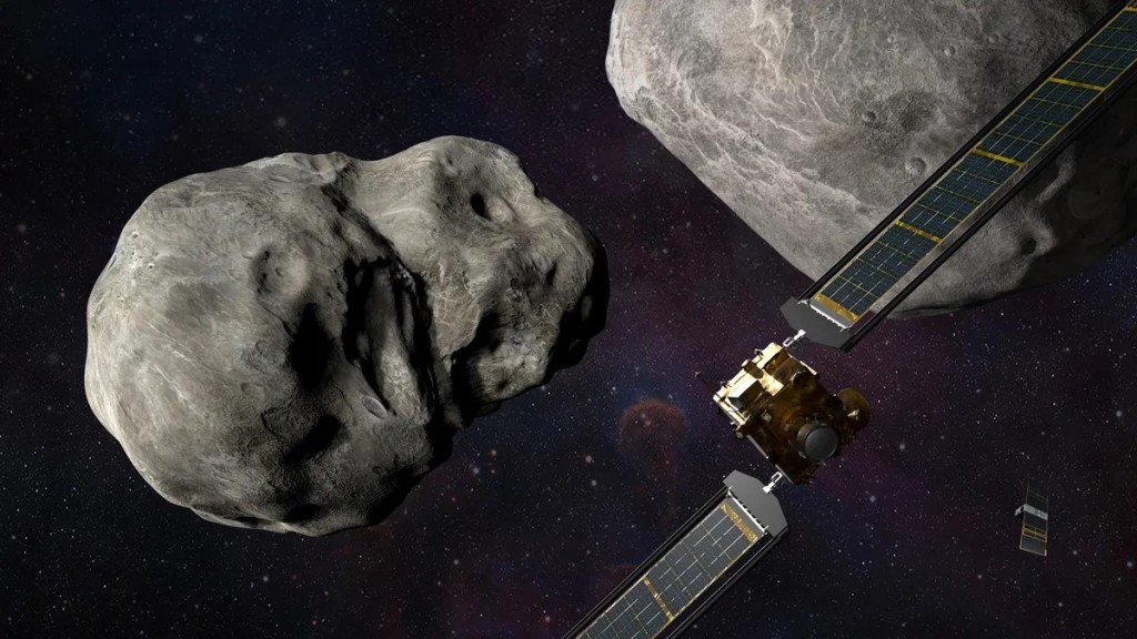 美國去年實施了一次撞擊小行星實驗。