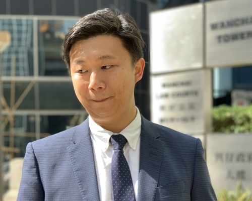 消息指,其中一名被捕男子為蕭震然大律師。資料圖片