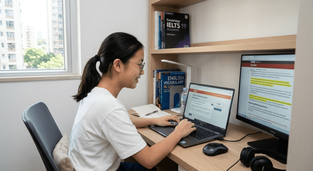由2026年6月28日起，IELTS雅思考試將在香港及澳門地區全面取消紙筆模式。（AI生成圖片）