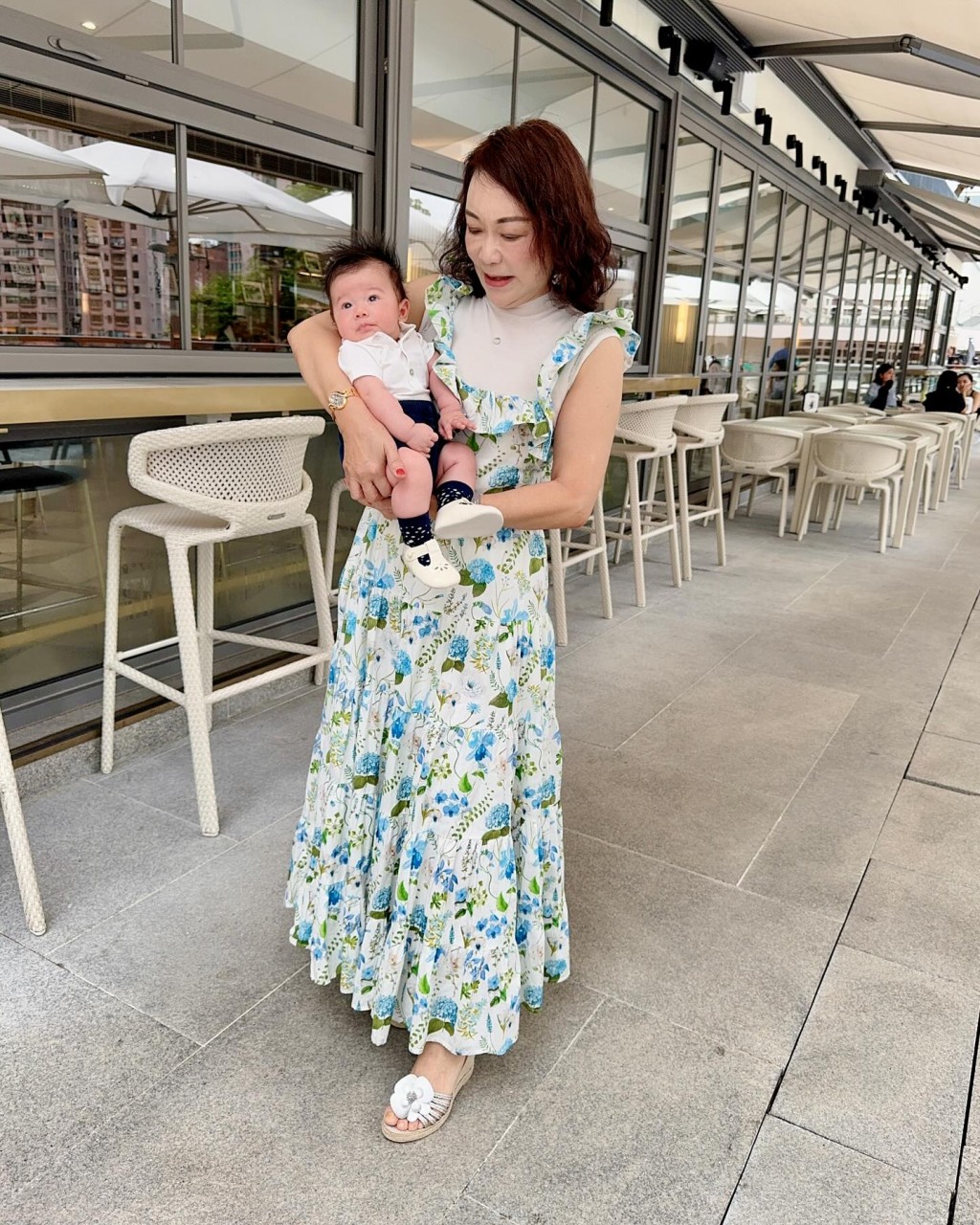林作媽媽王莉妮公開麥明詩兒子正面樣。 林作媽媽王莉妮公開麥明詩兒子正面樣。