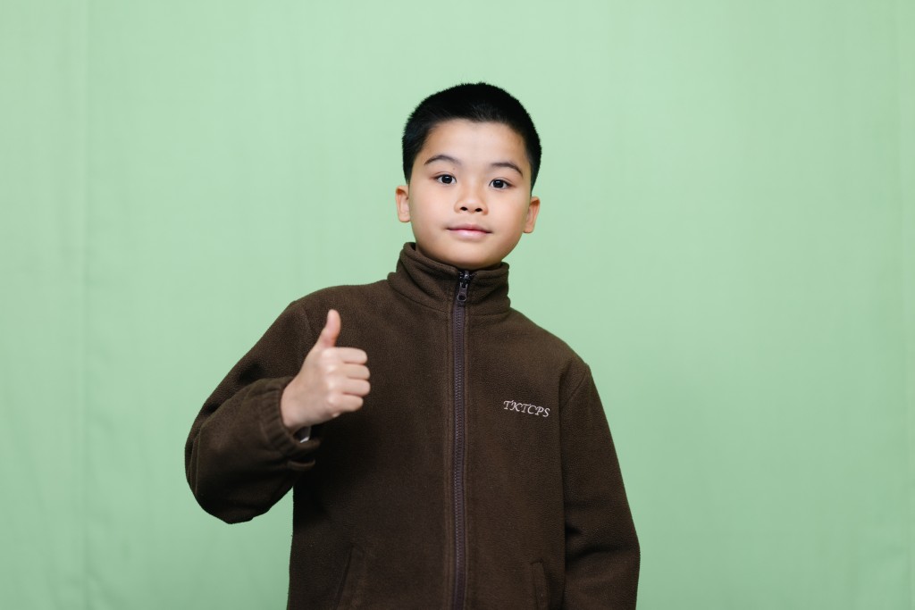 大角嘴天主教小學小六生陳毅軒：搜集心儀中學資料多了解陳毅軒（圖：李沃濤）