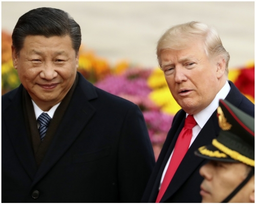 习近平表示，很高兴与特朗普大范围的会谈。AP 