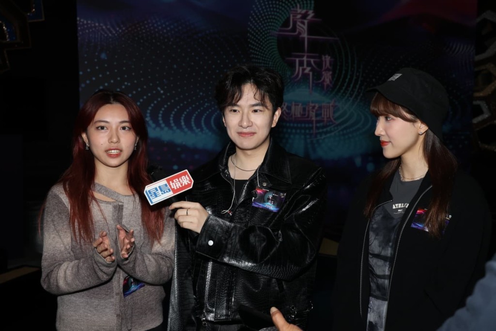 左起周智敏、胡子貝、甄敏芳一同受訪。 左起周智敏、胡子貝、甄敏芳一同受訪。