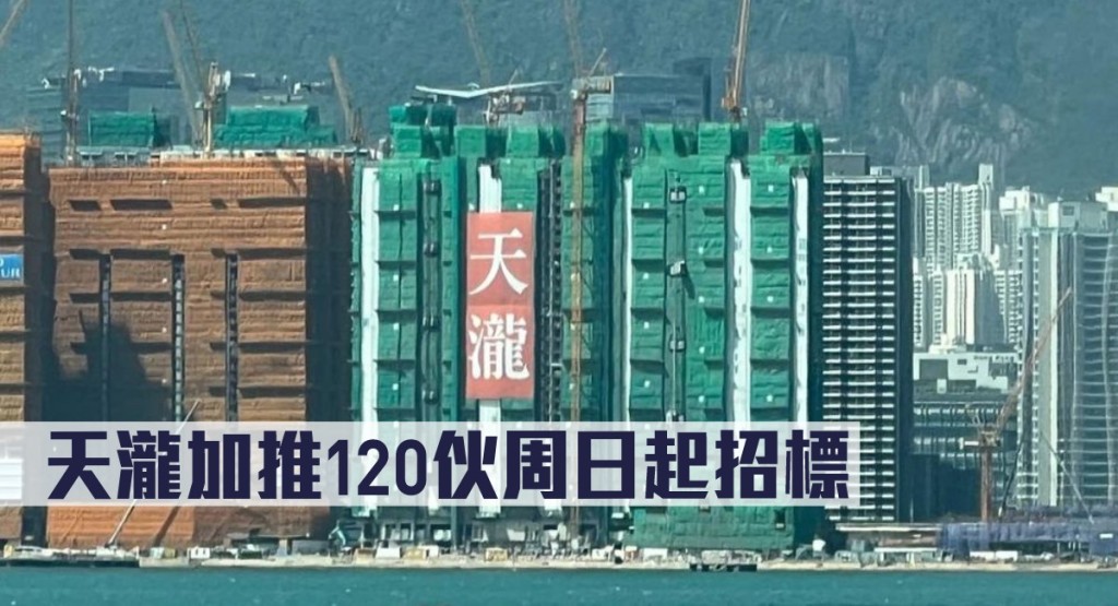 天瀧加推120伙周日起招標。