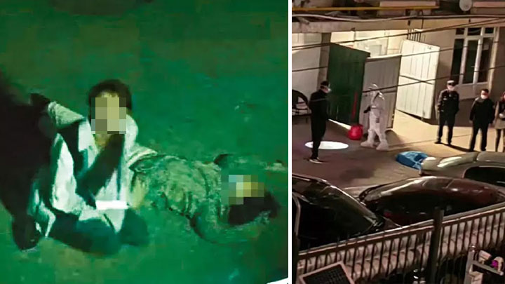 內蒙古呼和浩特一名婦女墜亡,其女撕心裂肺哭喊半小時,跪求防疫人員開門惹關注。