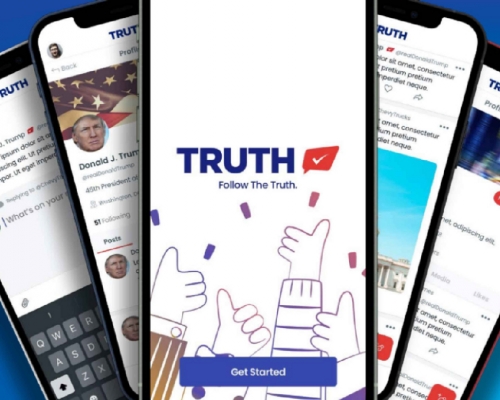 特朗普推出自家製社交程式。（網上圖片）