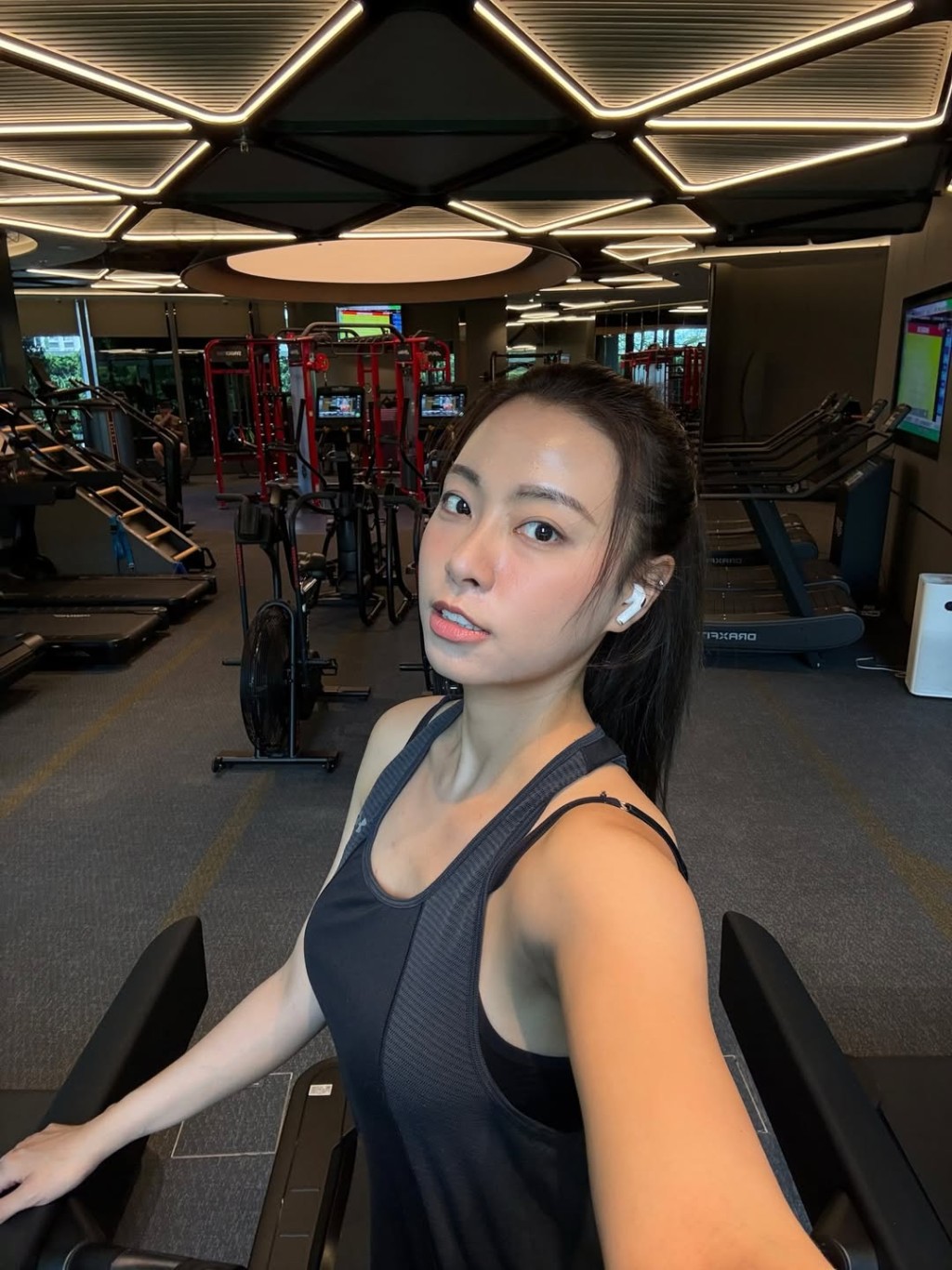 俞可程晒性感健身靚相。 俞可程晒性感健身靚相。