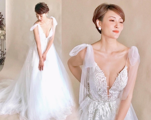 婚妙剪裁貼身兼大開中門。IG