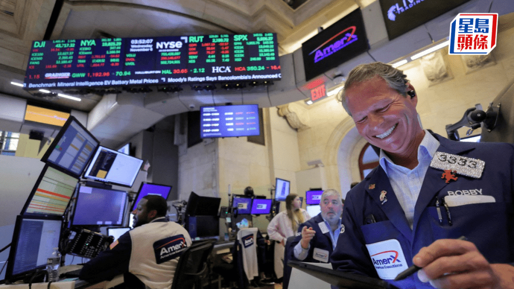 美股三大指數齊漲 道指升逾300點 減息預期升溫