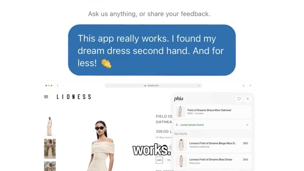 Phia是一款數碼個人購物助理。 LinkedIn Phia是一款數碼個人購物助理。 LinkedIn