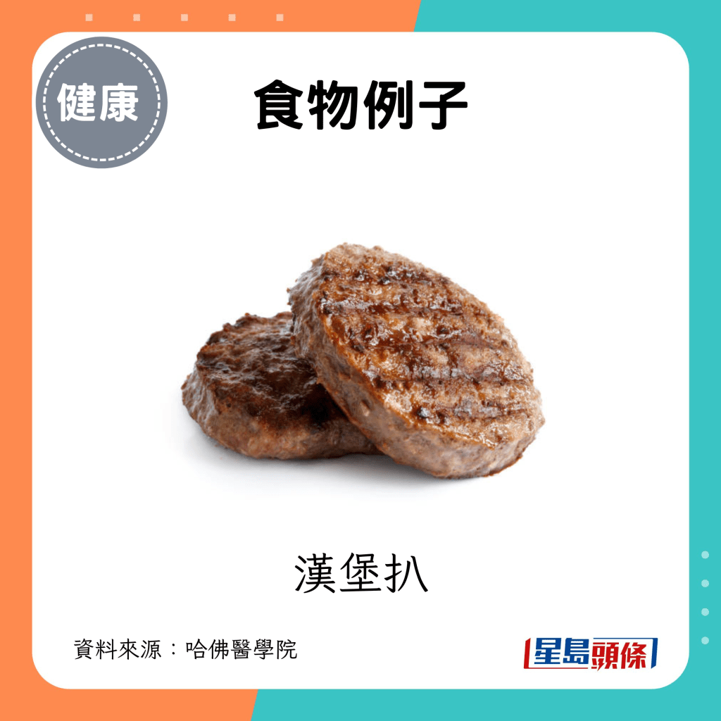 食物例子：漢堡扒