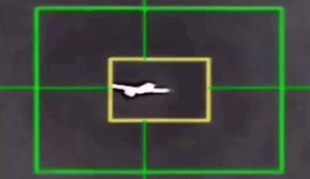 伊朗公布擊落美MQ-9「死神」無人機畫面。 伊朗公布擊落美MQ-9「死神」無人機畫面。