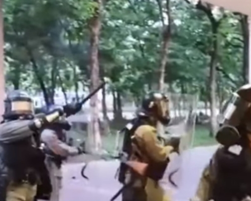 網上流傳有警員疑操普通話,網民質疑有內地執法人員混入警隊。網圖