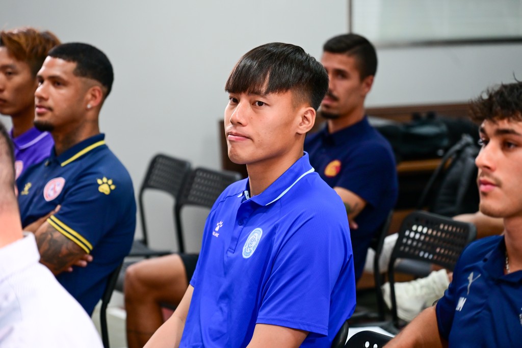 標準流浪門將葉嘉宇今日成唯一港將出席記者會。攝影：魏國謙