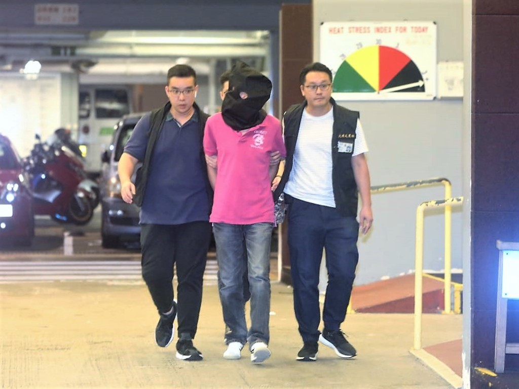 被捕6名男子,年齡介乎24至54歲。