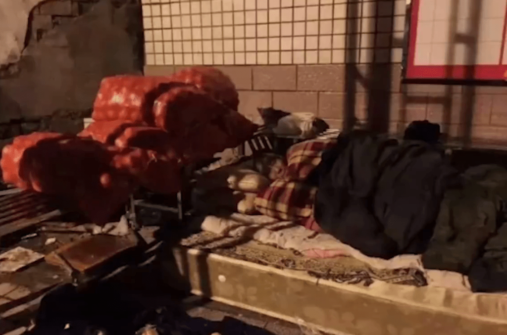 内地义工2016年在公益活动中，发现一位76岁老翁寒夜守著卖橙的摊档。