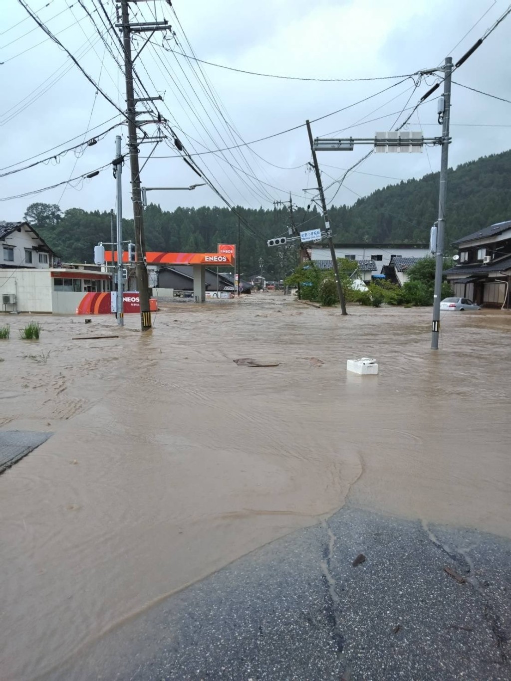 石川县严重水浸。X平台