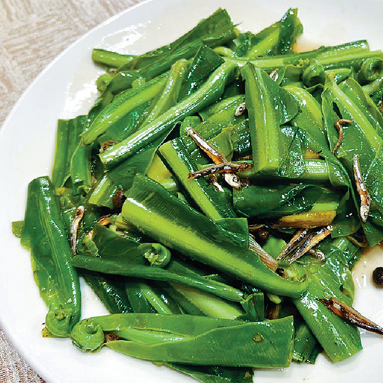 ■明福炒山蘇野菜是天下美味
