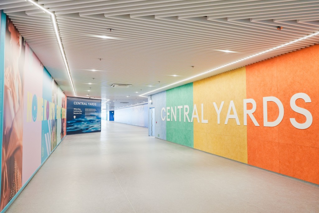 Central Yards往返中環碼頭的全新臨時行人通道會於2月19日正式啟用。 Central Yards往返中環碼頭的全新臨時行人通道會於2月19日正式啟用。