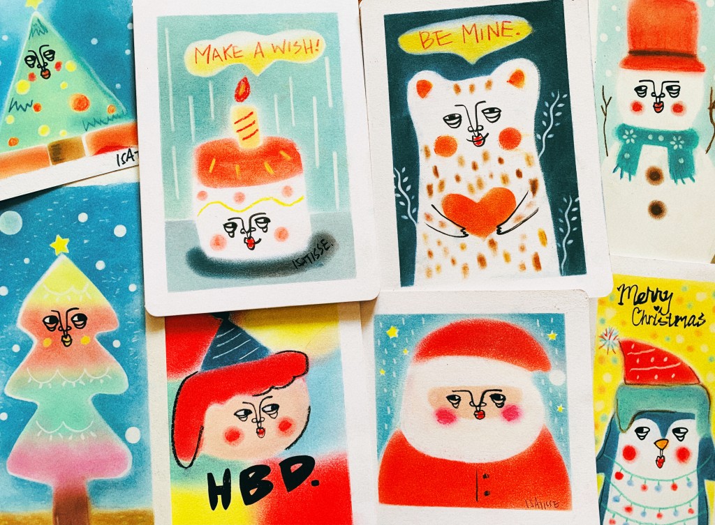 ISATISSE-和諧粉彩聖誕卡及賀卡心意卡DIY工作坊（圖片來源：誠品）