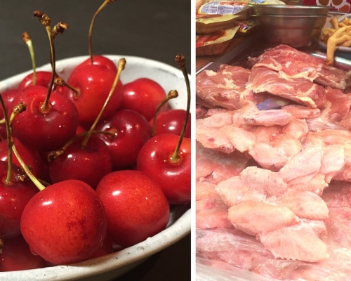 部份美國進口貨物,如車厘子及凍肉的售價或下跌。資料圖片