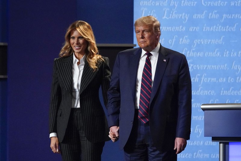 梅拉尼婭病後出席恢復競選活動。AP資料圖片