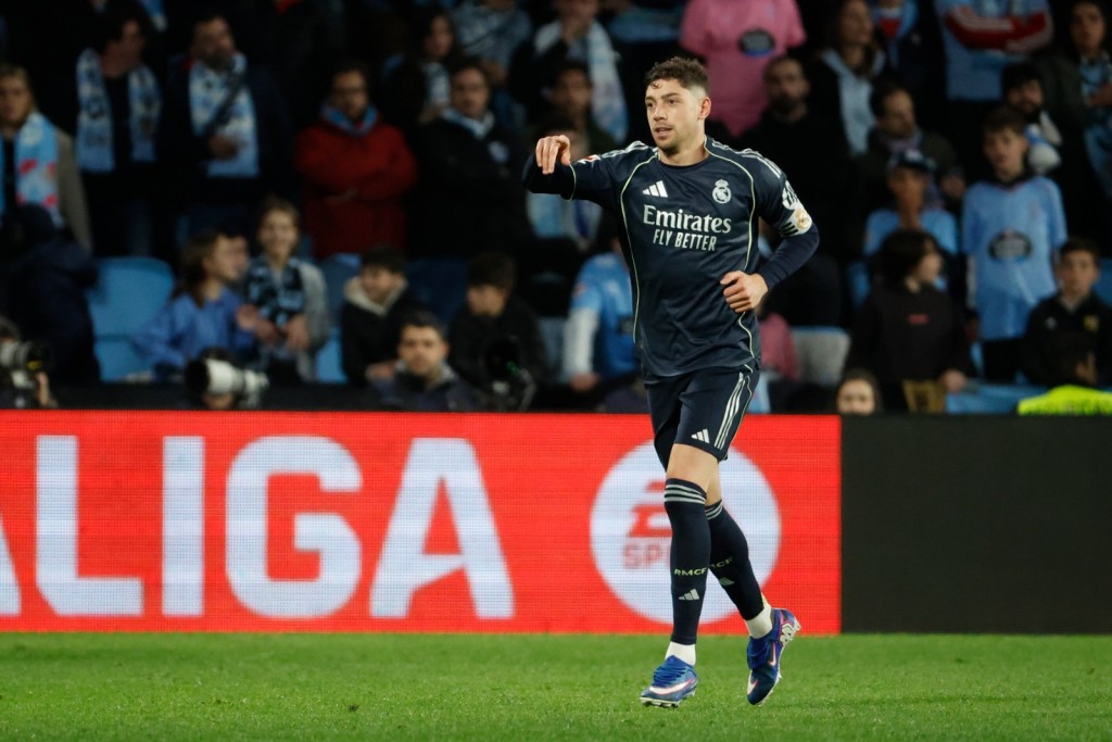 華維迪於補時建功，替皇馬絕殺對手。美聯社