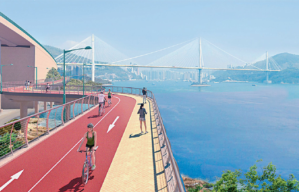 ■臨海單車徑模擬圖。
