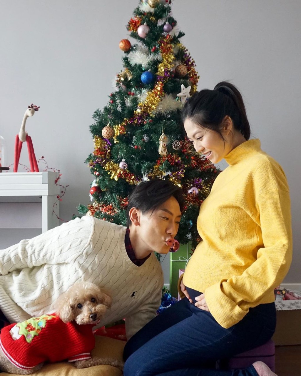 43歲Patrick Sir與35歲太太Kimmy結婚4年，上月Boxing Day宣布造人成功。