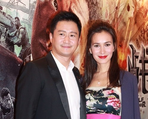 吳京、盧靖姍認識已有10年，《戰狼II》成績佳大家都開心。